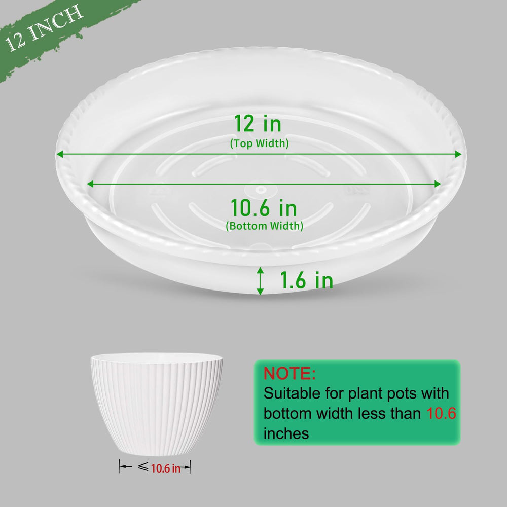 SupKing 12 inch plant saucer showing ridged surface