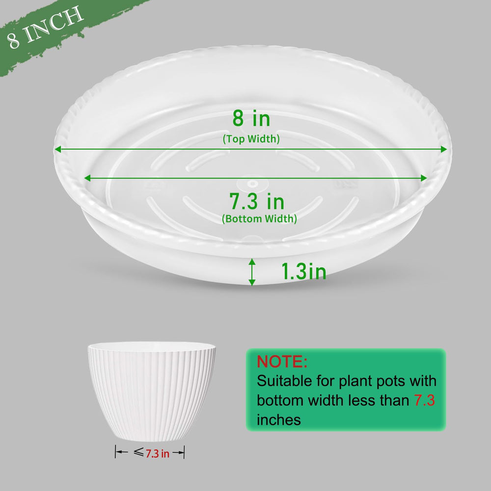 SupKing 8 inch plant saucer showing drainage design