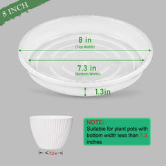 SupKing 8 inch plant saucer showing drainage design