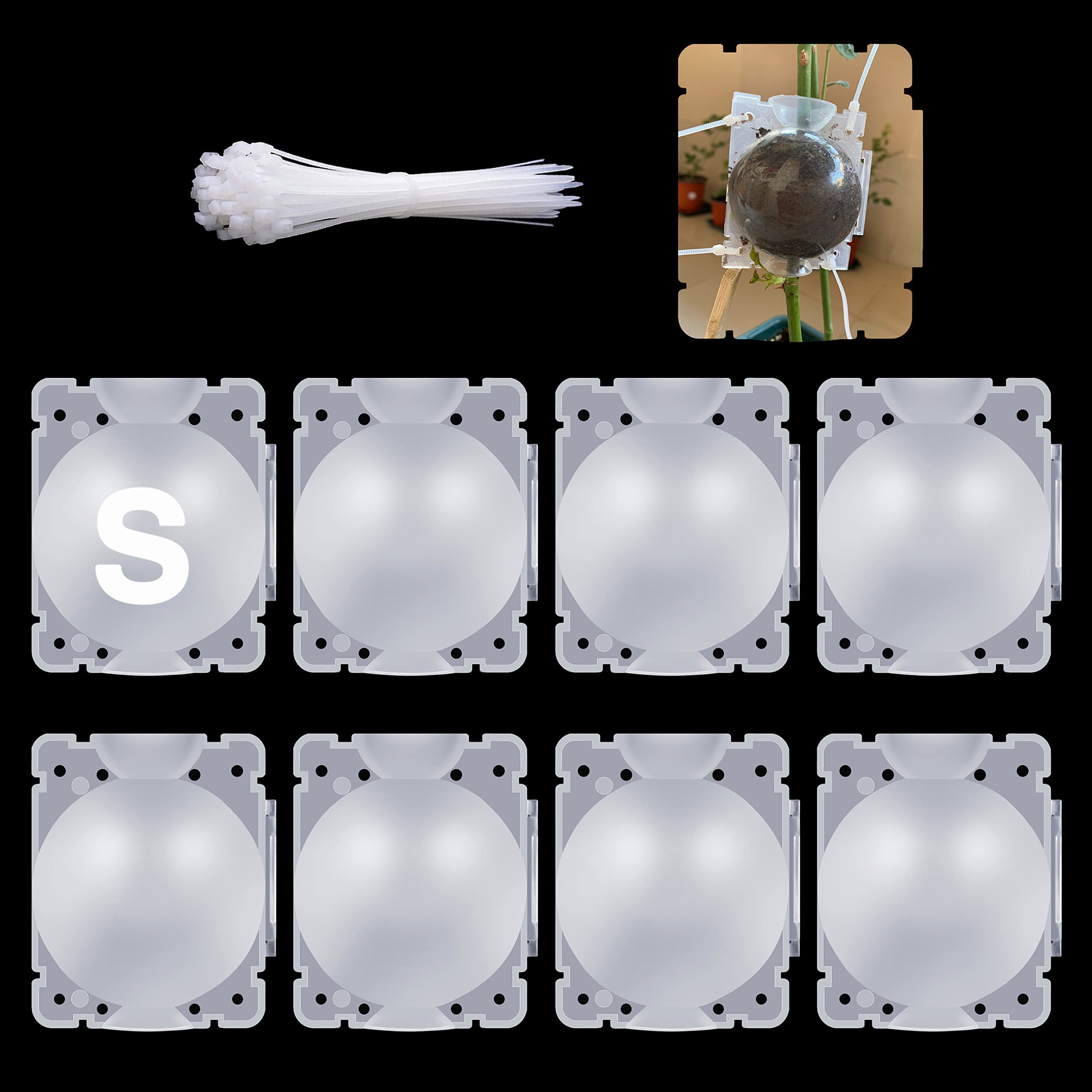 SupKing 8 pcs air layering pods transparent design front view