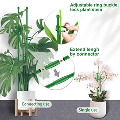 SupKing green support stakes arranged with potted plants