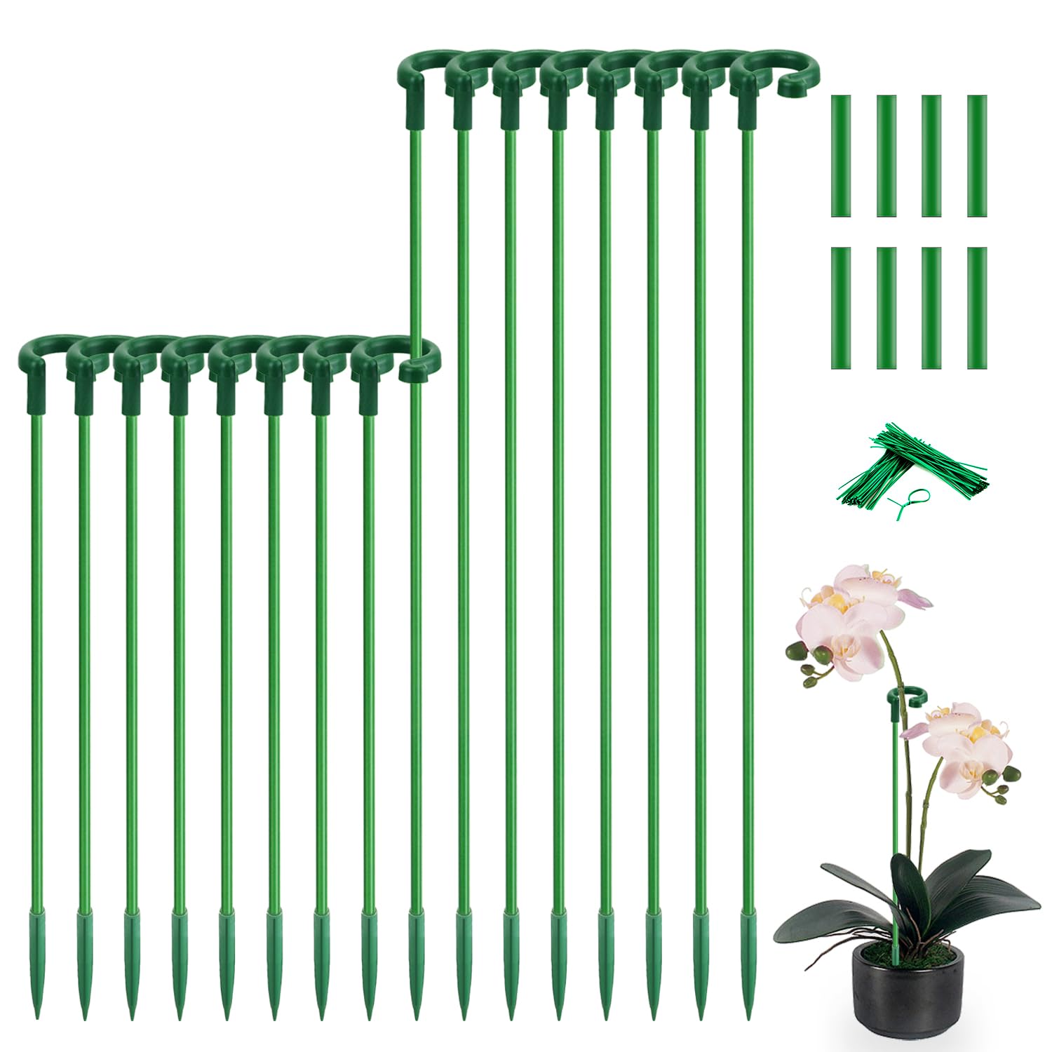 SupKing Invisible Plant Sticks 17 inch and 11 inch set front view