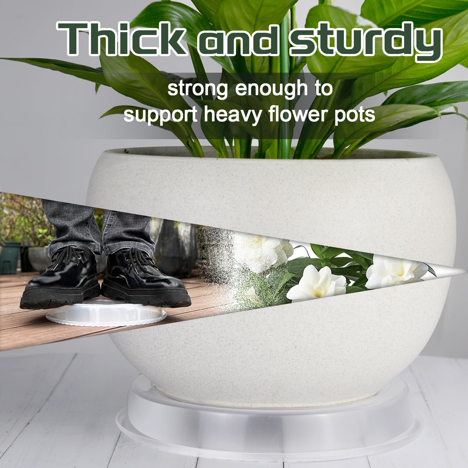 SupKing package of 12 inch plant saucers