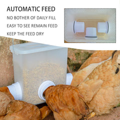 Suplklz feeder bucket and waterer cup close-up showing features