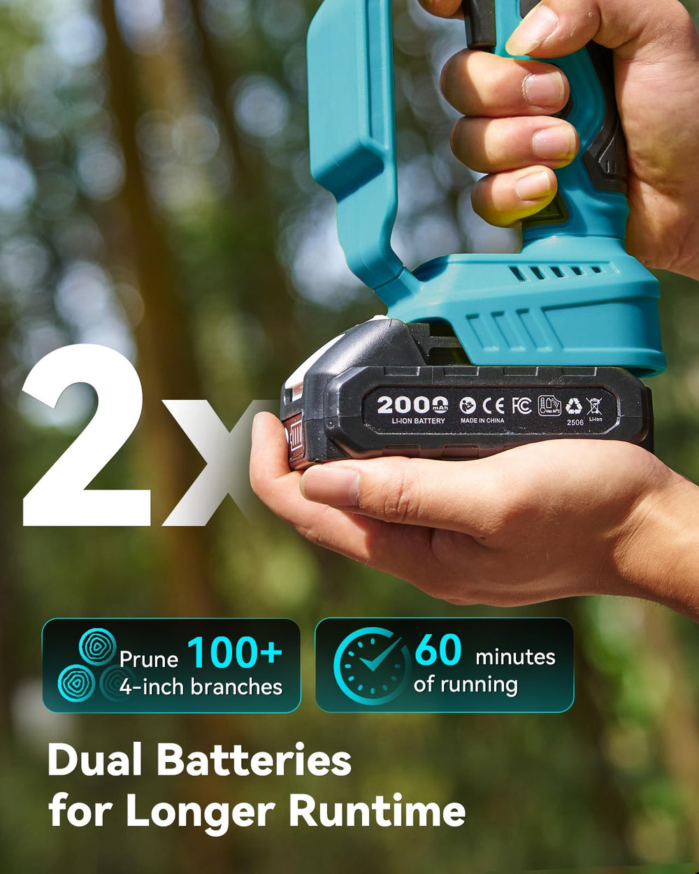 Supstable Mini Chainsaw with ergonomic handle for easy grip