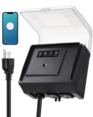 SURAIELEC WiFi Pool Timer front view with NEMA 5-15R plug