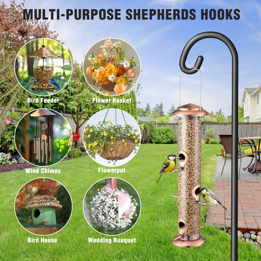 Surprizo Shepherd Hook standing tall in outdoor space