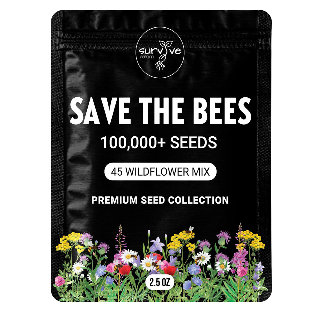 Survive Seed Co. wildflower seeds package with 100,000 seeds