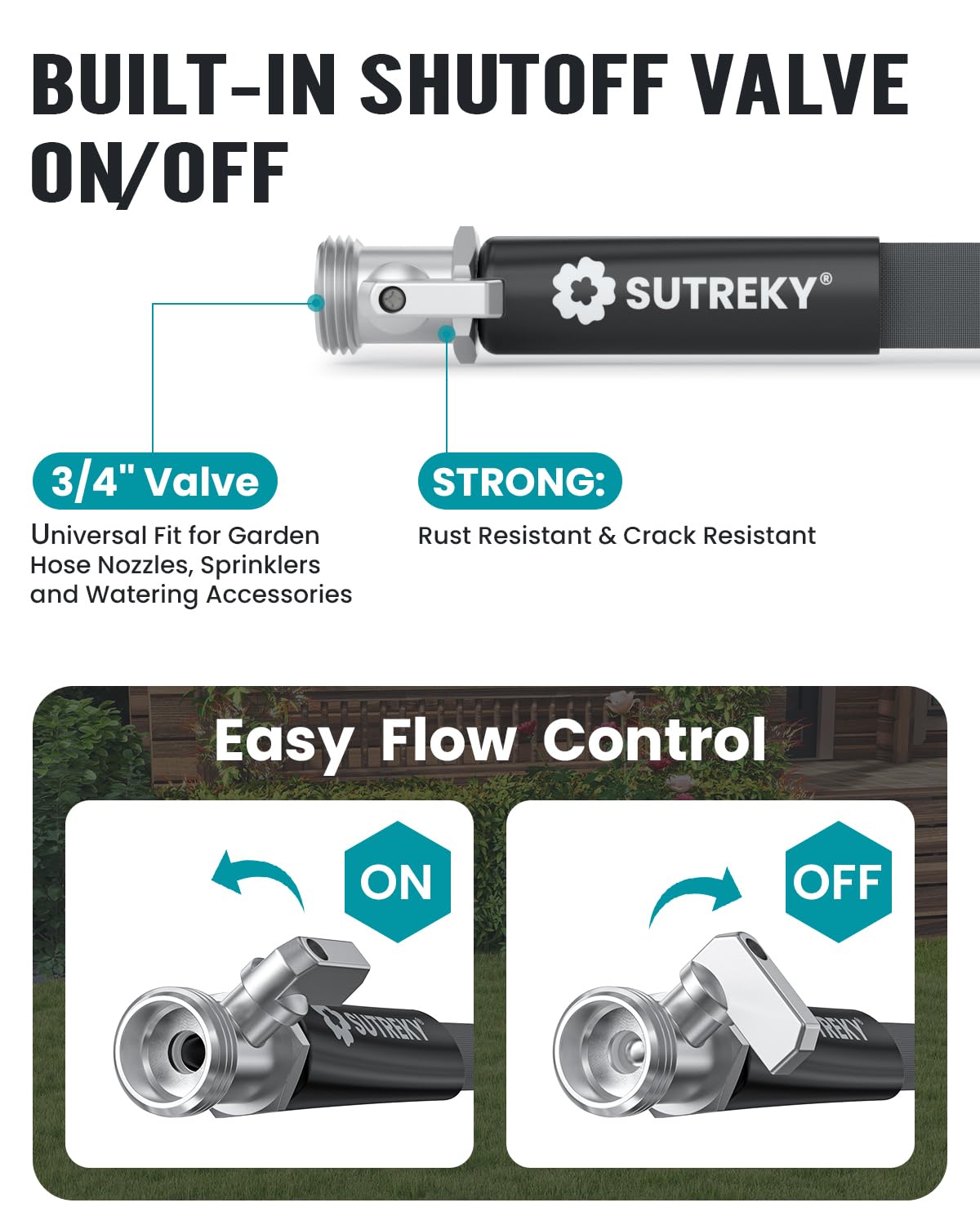 SUTREKY hose shown in outdoor setting