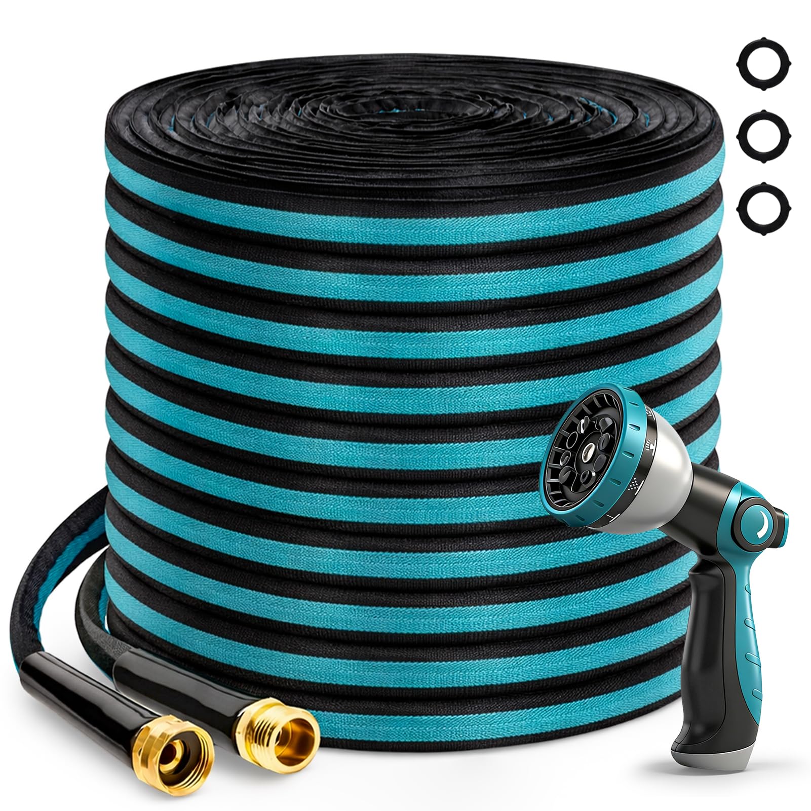 Svansea 100FT Garden Hose blue model side view
