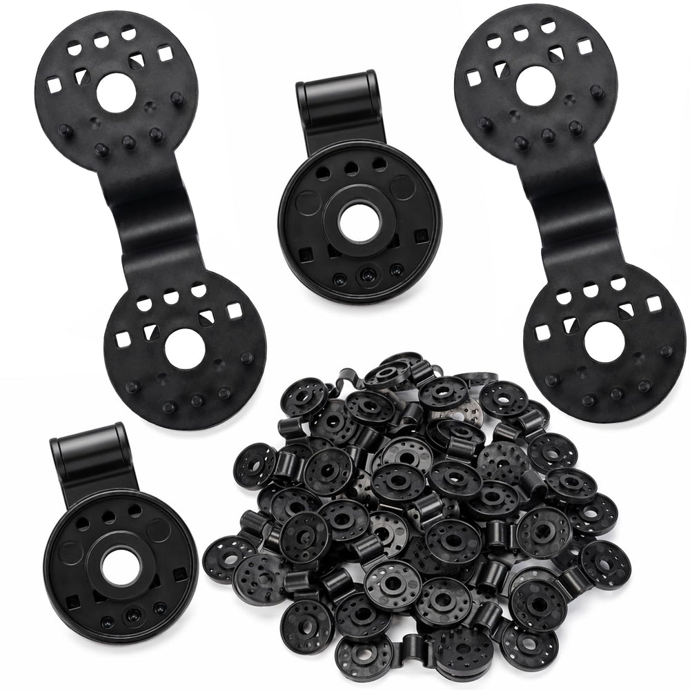 Svepndic 100 pack shade cloth clips in black color