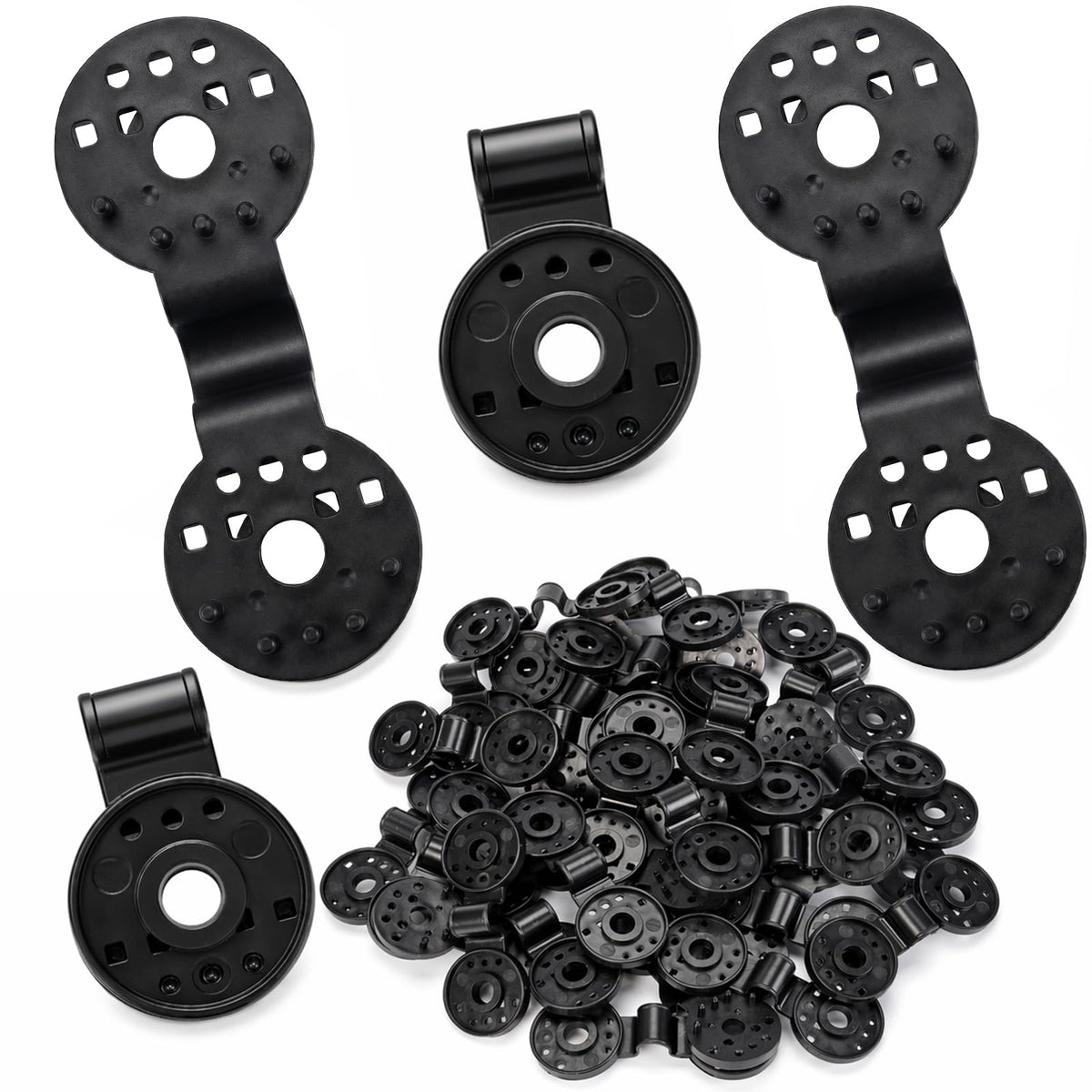 Svepndic 100 pack shade cloth clips in black color