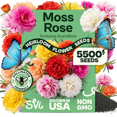 SVI 5500 Moss Rose Seeds package front view