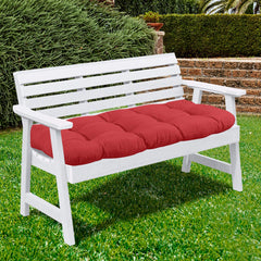 Sweet Home Collection 44" x 19" Loveseat Cushion in Red front view