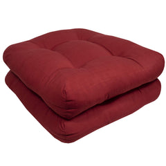 Sweet Home Collection Red Patio Cushions 19"x19" side view