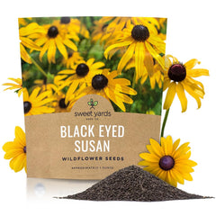 SWEET YARDS Black Eyed Susan Seeds packet front view