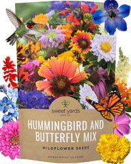 SWEET YARDS Bulk Wildflower Seeds 1/4 Pound Bag front view