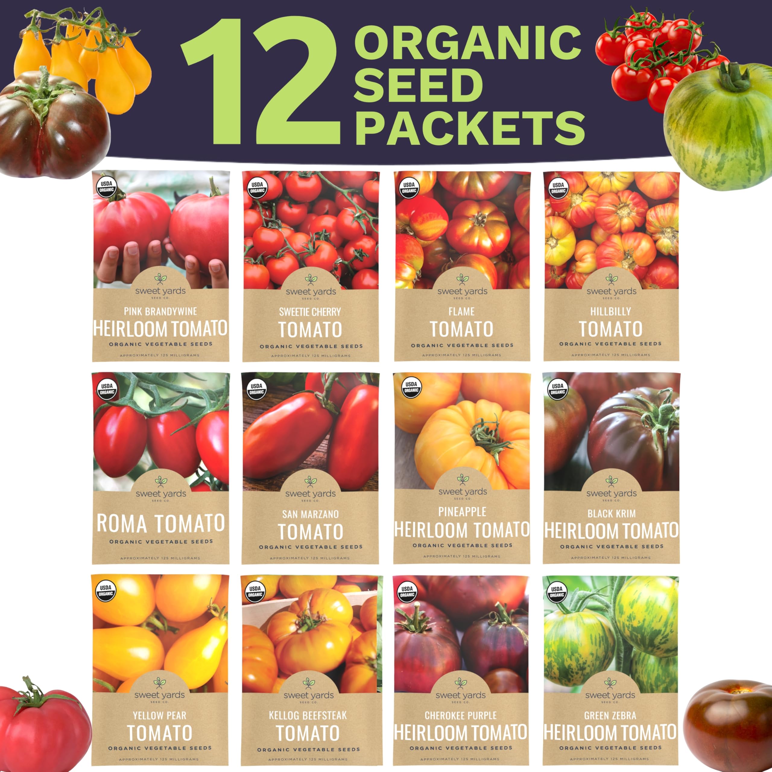 SWEET YARDS Kellog Beefsteak Tomato seed packet