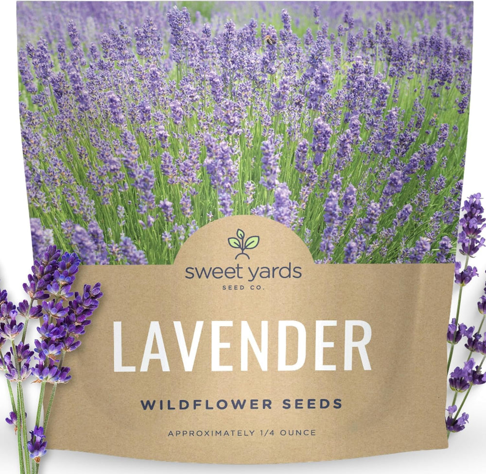 SWEET YARDS Lavender Seeds 1/4 ounce packet front view