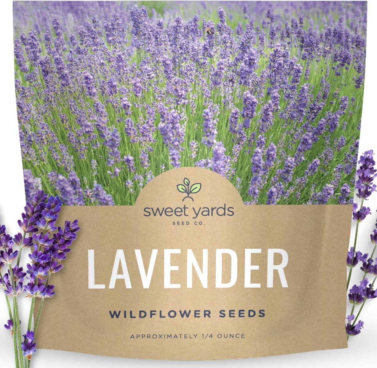 SWEET YARDS Lavender Seeds 1/4 ounce packet front view
