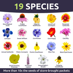 SWEET YARDS Midwest Regional Mix seeds packet side view