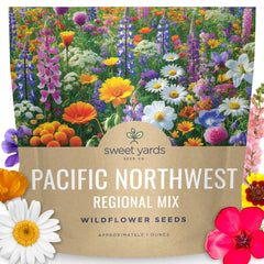 SWEET YARDS Pacific Northwest Wildflower Mix 1 ounce packet front view