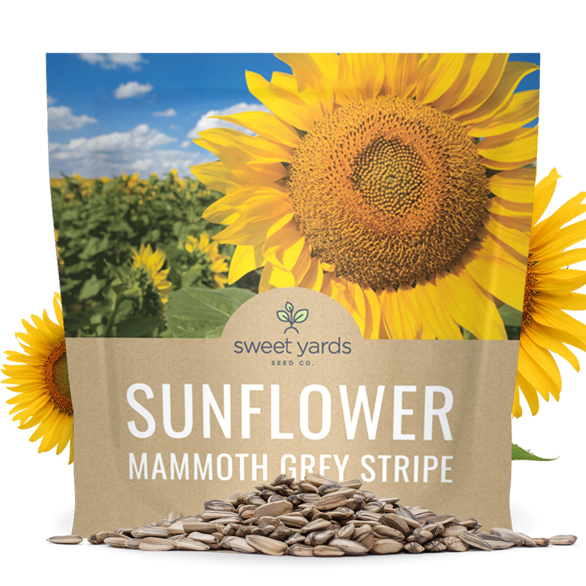 SWEET YARDS sunflower seeds packet front view