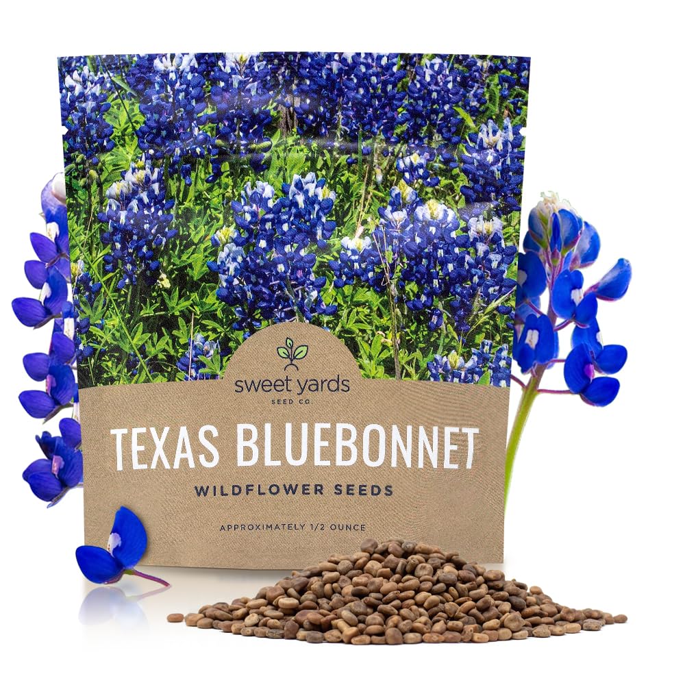 SWEET YARDS Texas Bluebonnet Wildflower Seeds packet front view