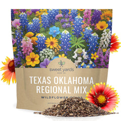 SWEET YARDS Texas Oklahoma Wildflower Seeds 1 Ounce Packet front view