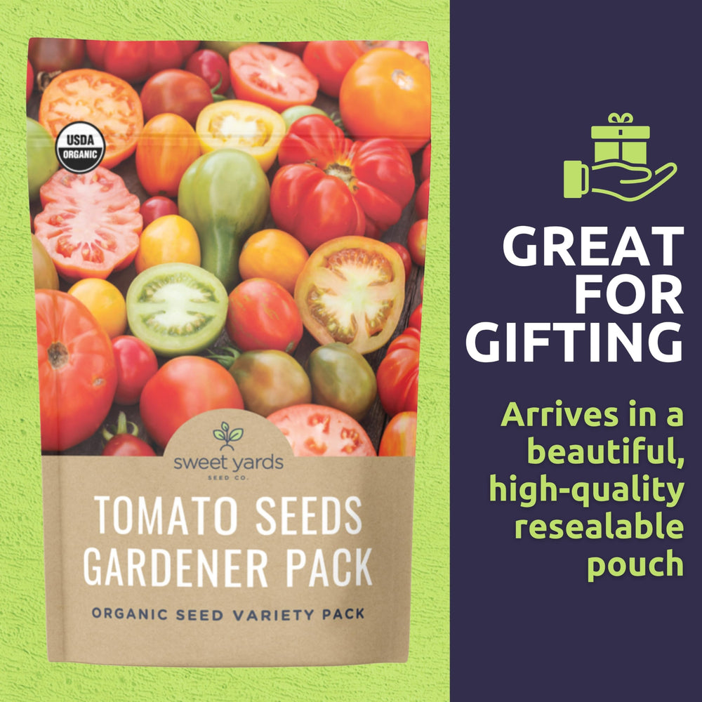 SWEET YARDS Yellow Pear Tomato seed packet