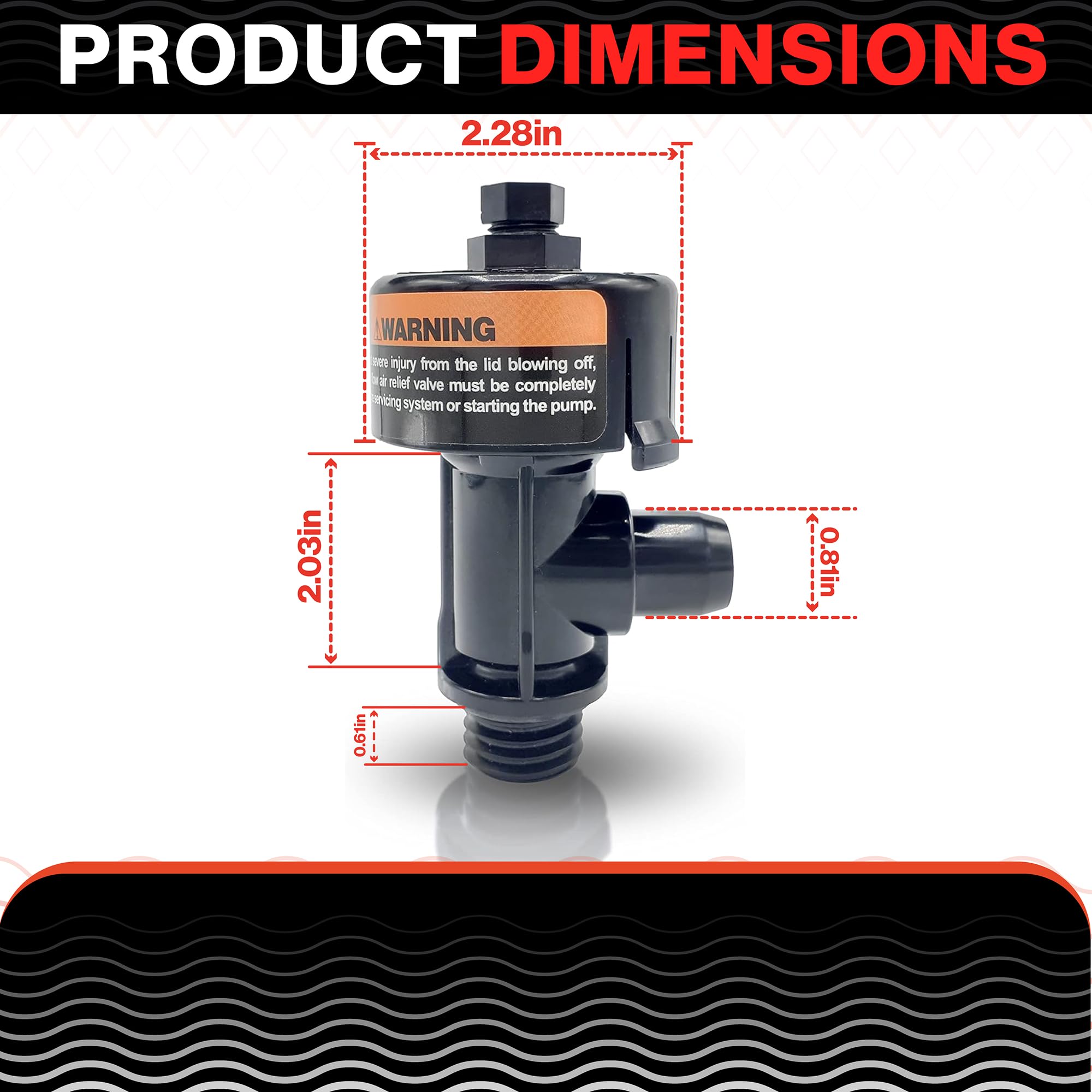Swimables air relief valve installation process