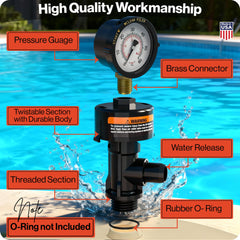 Swimables air relief valve installation process