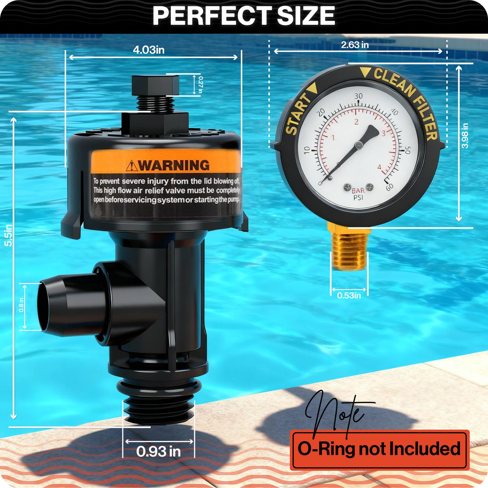 Swimables air relief valve side view