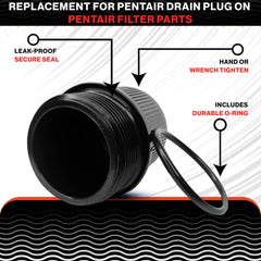 Swimables Pentair Drain Plug 190030 side view