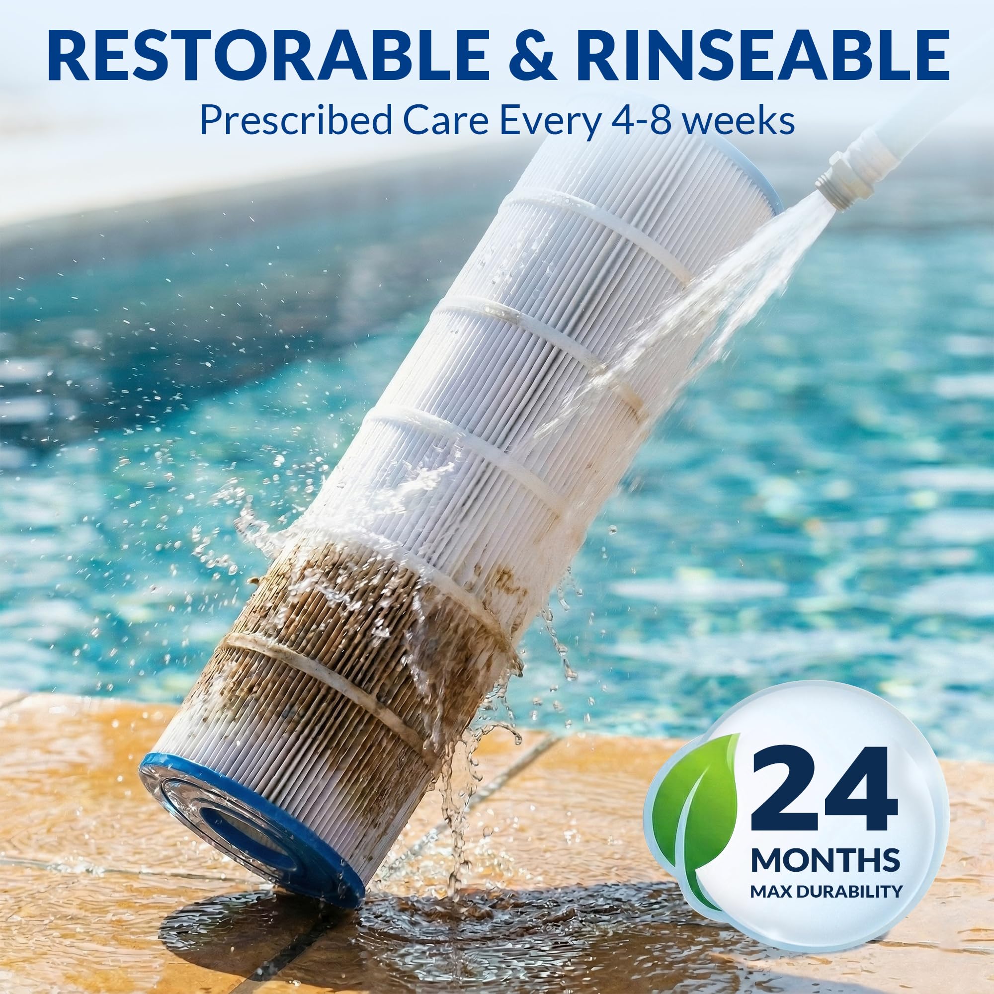 Swimara Ultra Series Pool Filter Cartridge in pool environment