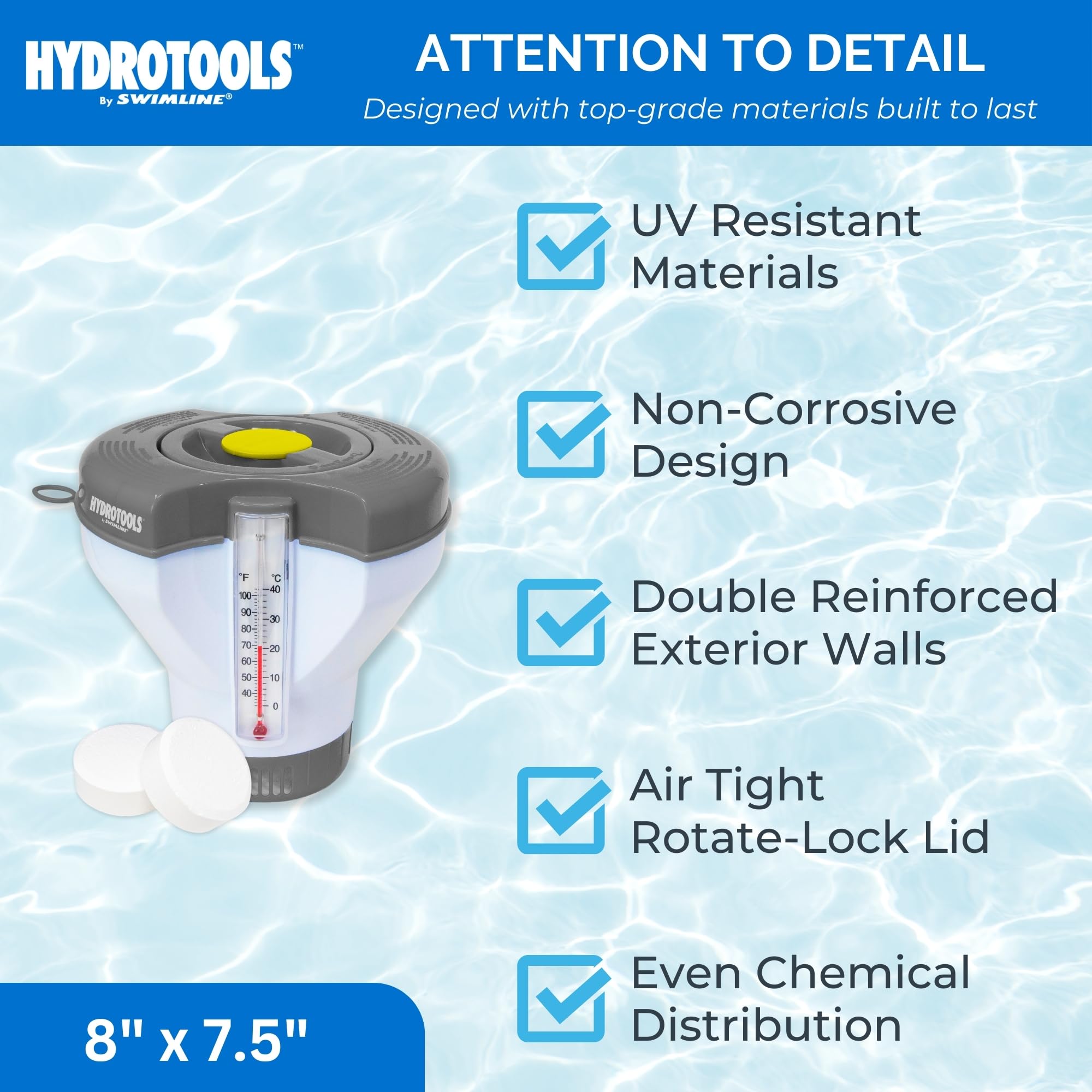 Swimline chlorine tablet dispenser packaging front view