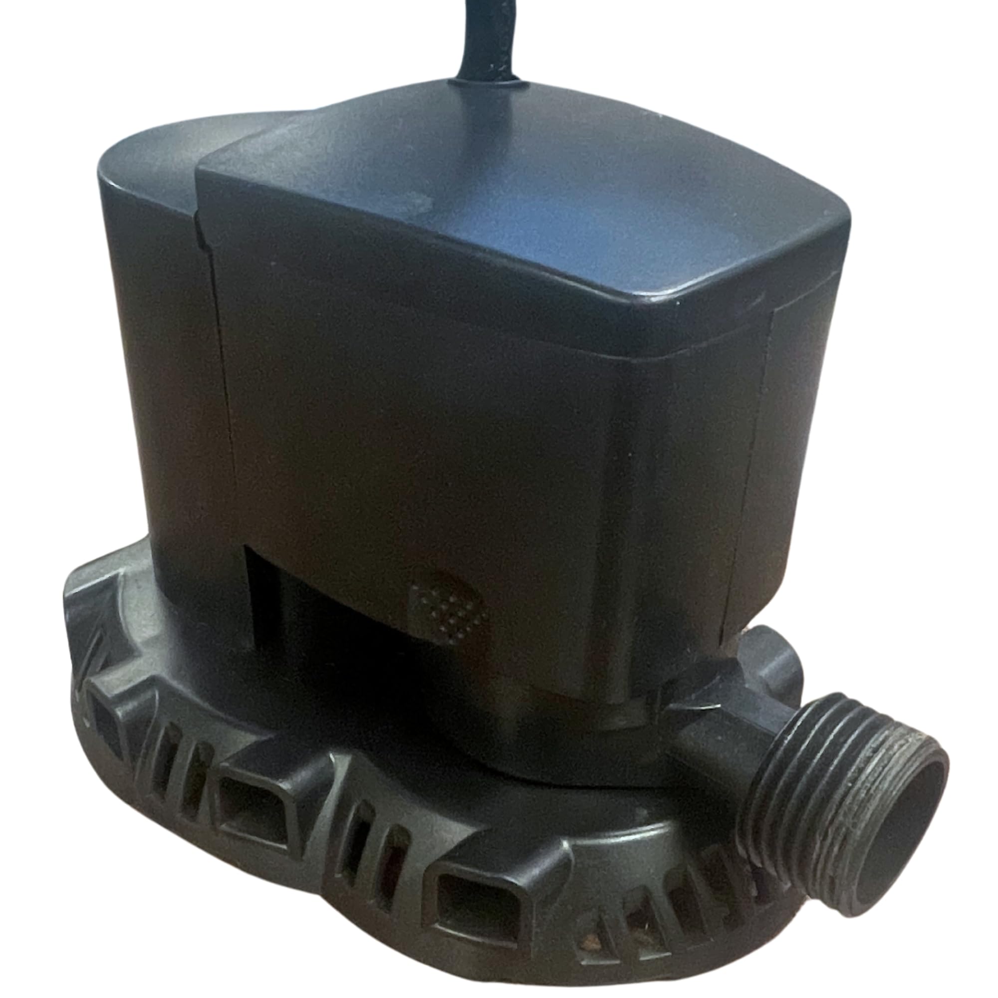 Swimline Cover Pump with water flowing out demonstrating performance