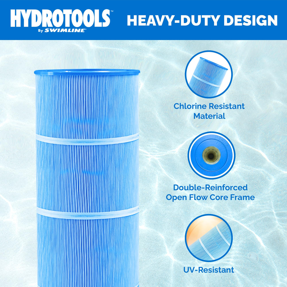 Swimline filter blue colour close-up