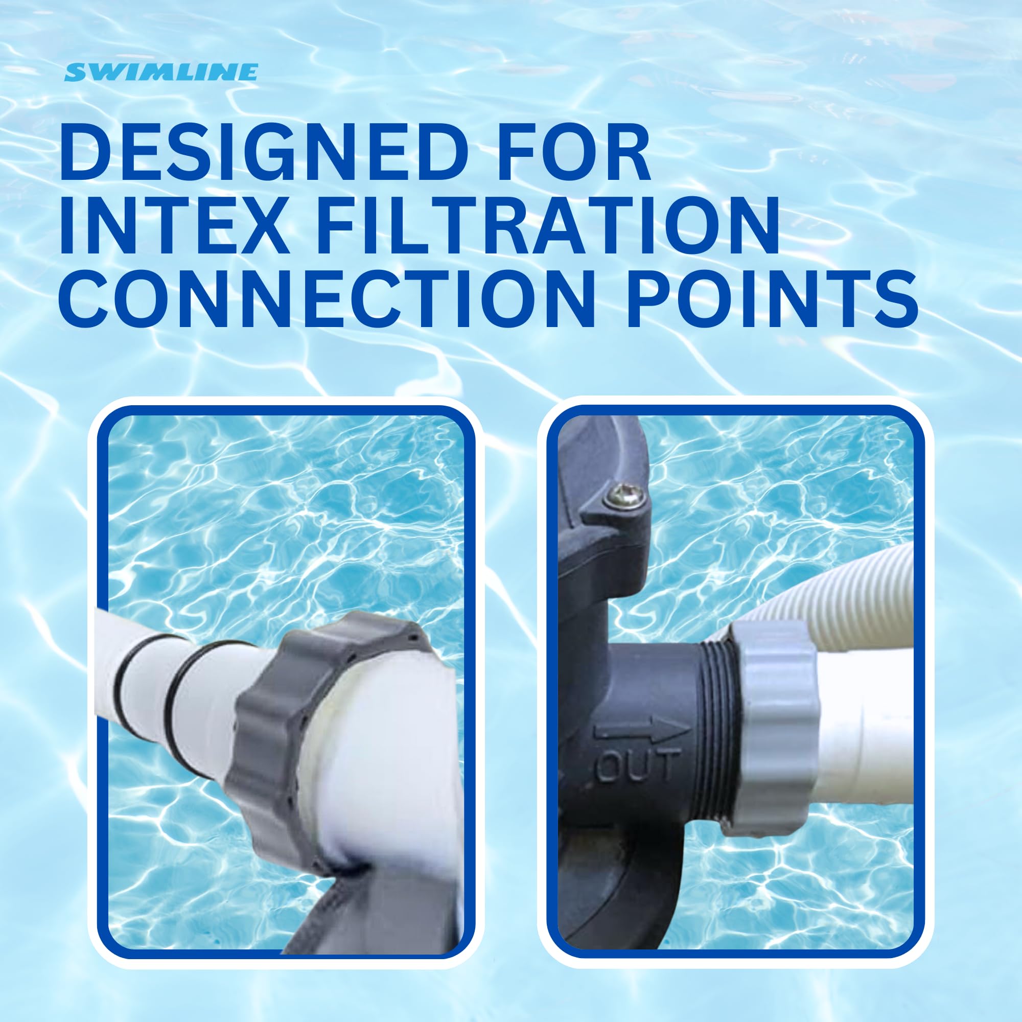 Swimline Hydrotools pool hose adjustable cuff detail