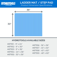 Swimline Hydrotools Pool Ladder Mat rolled for storage