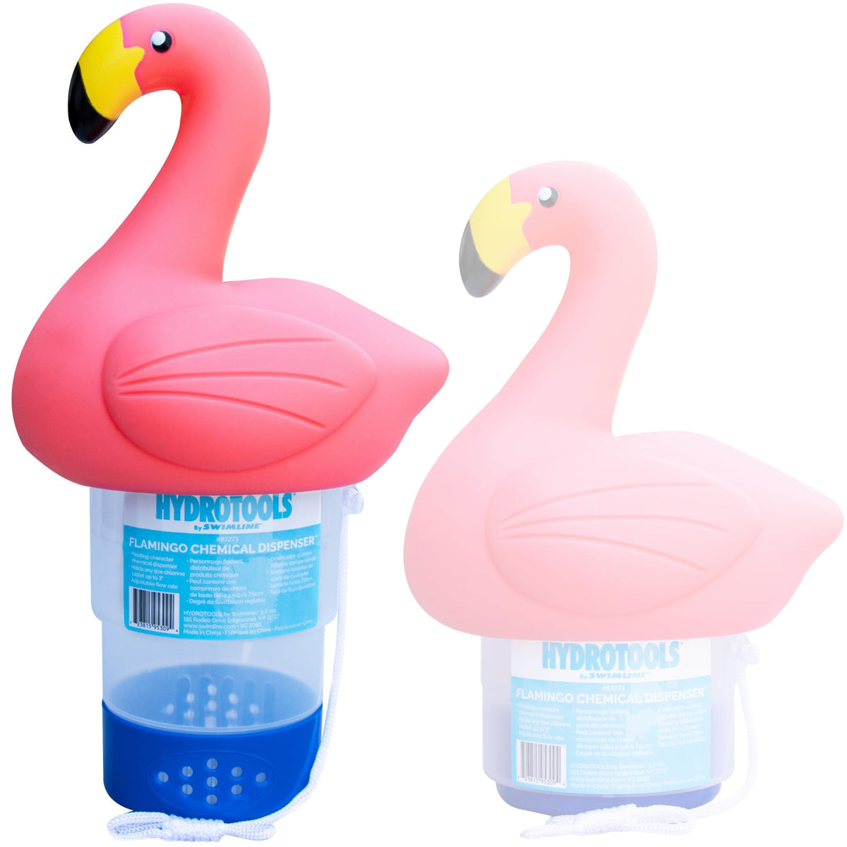 Swimline Jumbo Flamingo Chlorine Tablet Dispenser front view