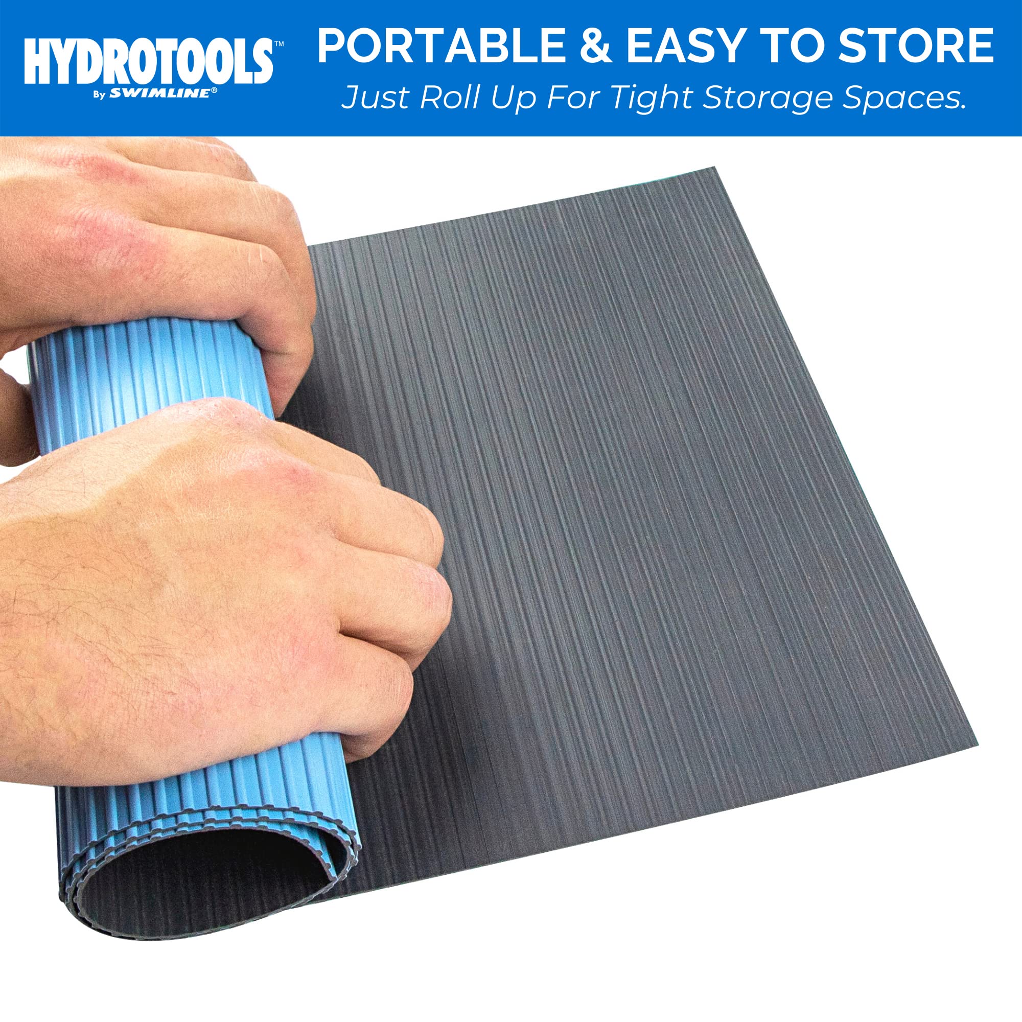 Swimline Pool Ladder Mat in a bathroom setting