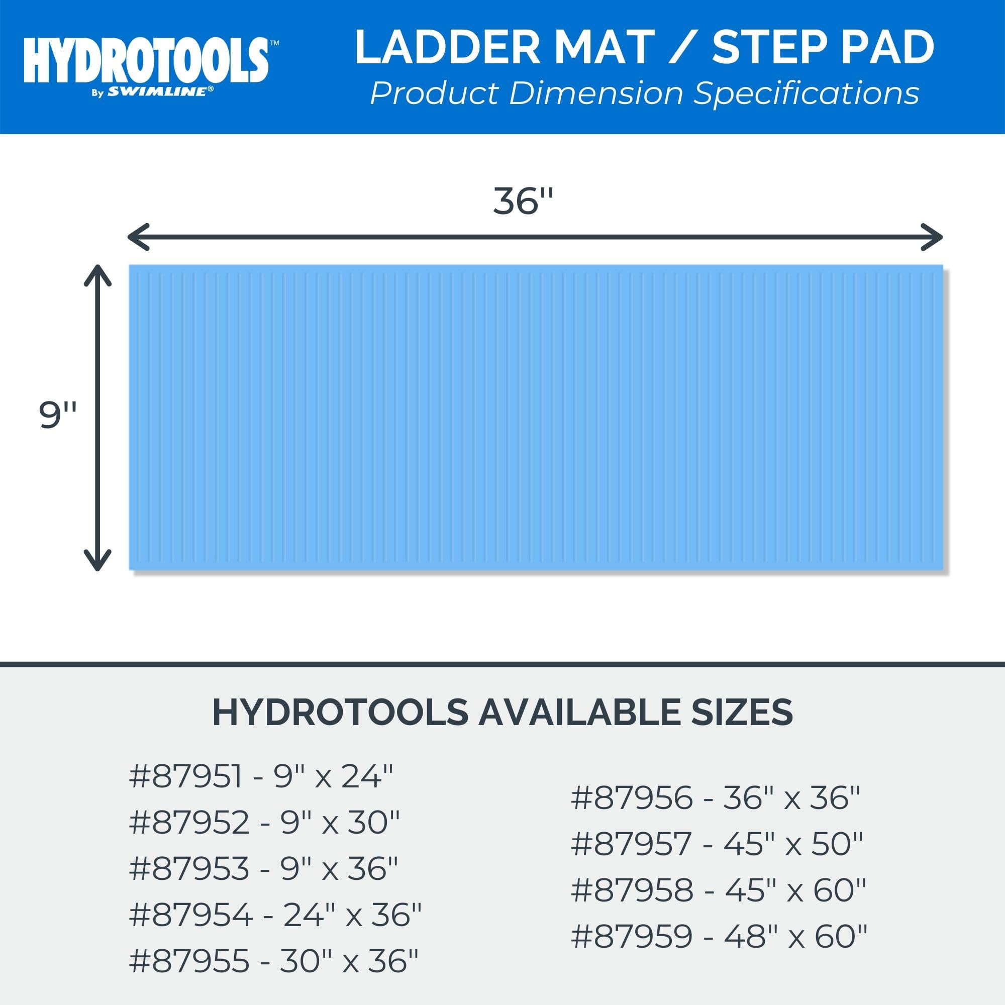 Swimline Pool Ladder Mat in use at pool