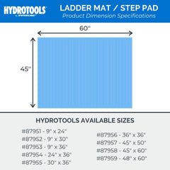 Swimline Pool Ladder Mat in use under pool ladder