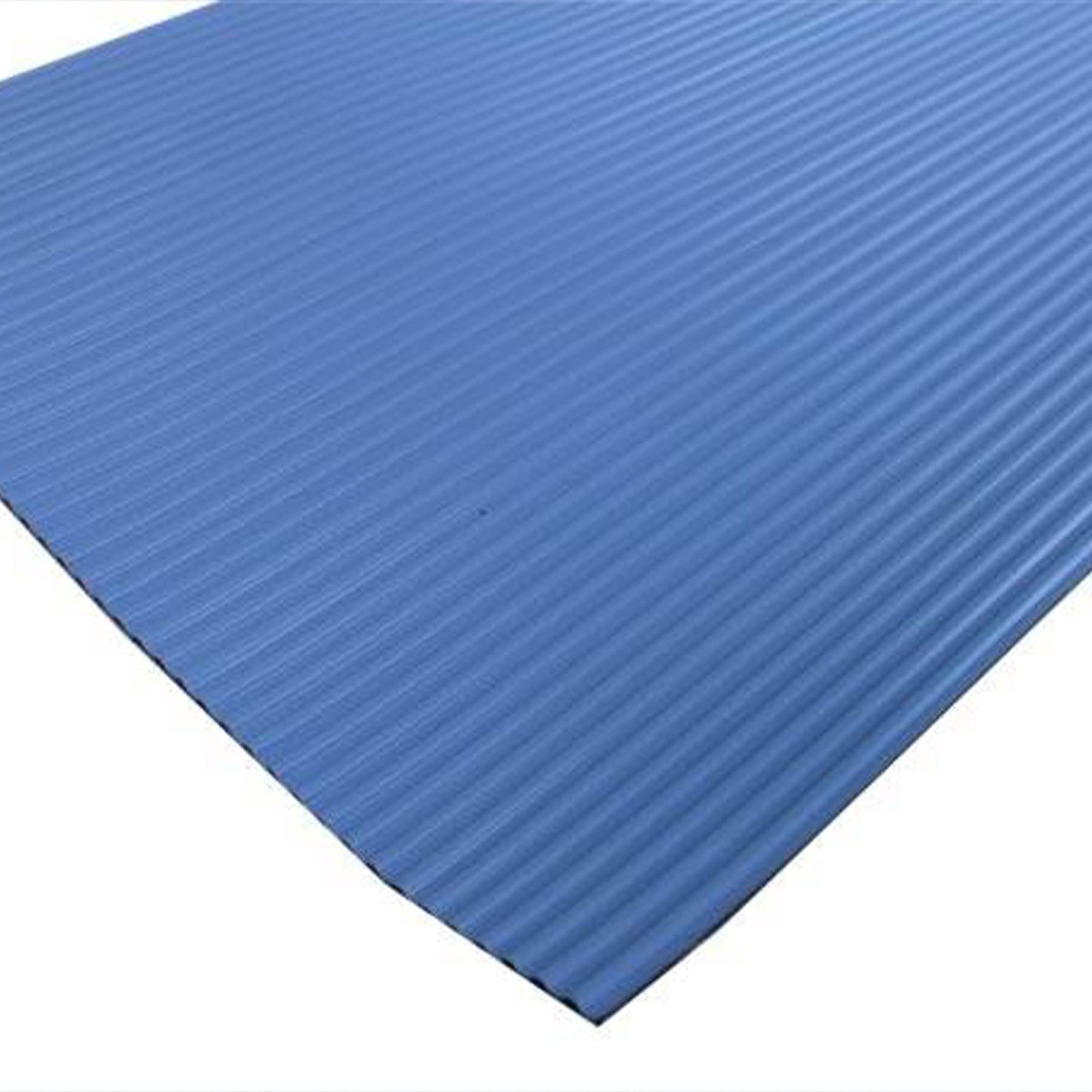 Swimline Pool Ladder Mat laid out on a pool deck
