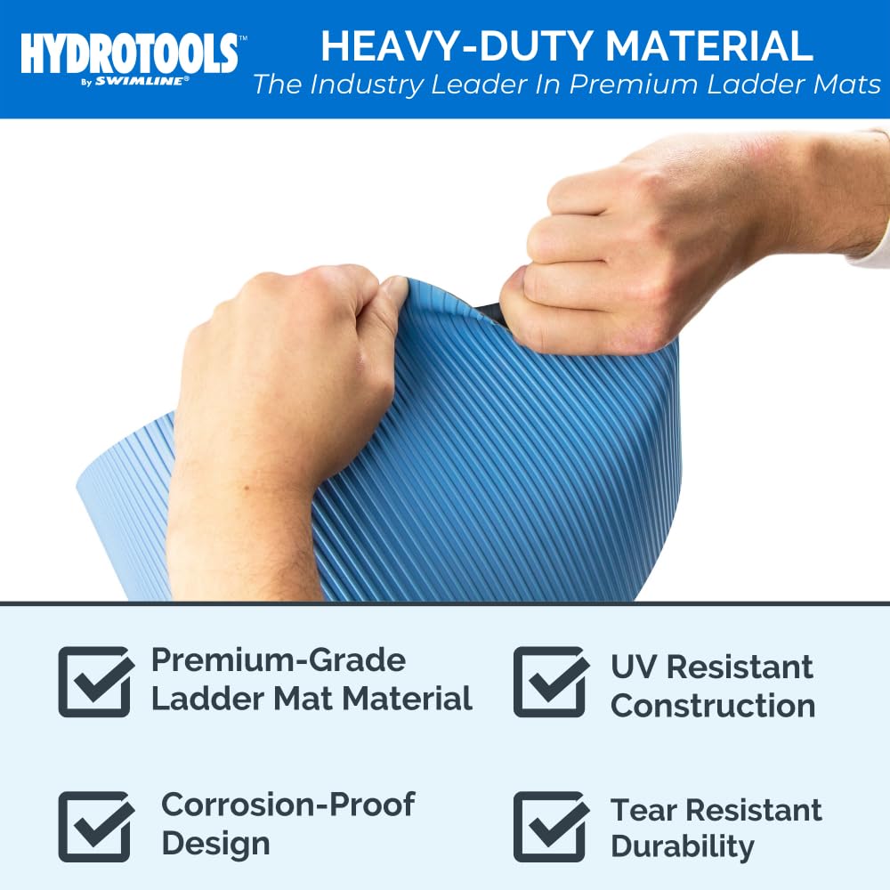Swimline Pool Ladder Mat rolled up for easy storage