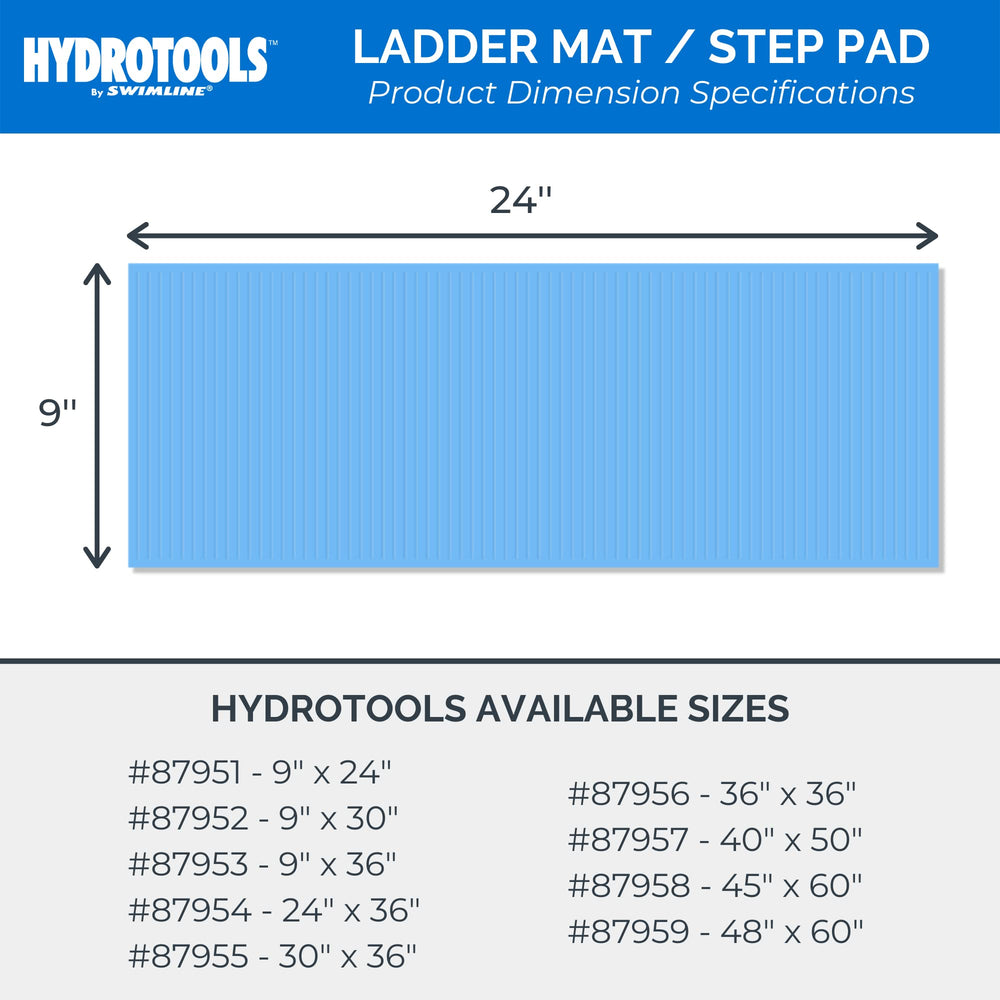 Swimline Pool Ladder Mat rolled up for storage