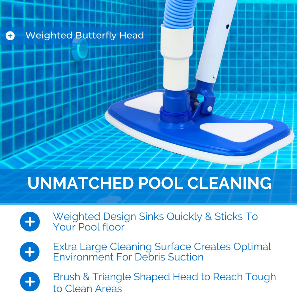 Swimline Pool Vacuum Head Butterfly Design side view