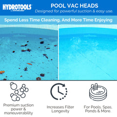 Swimline Pool Vacuum Head Butterfly Design with hose connection