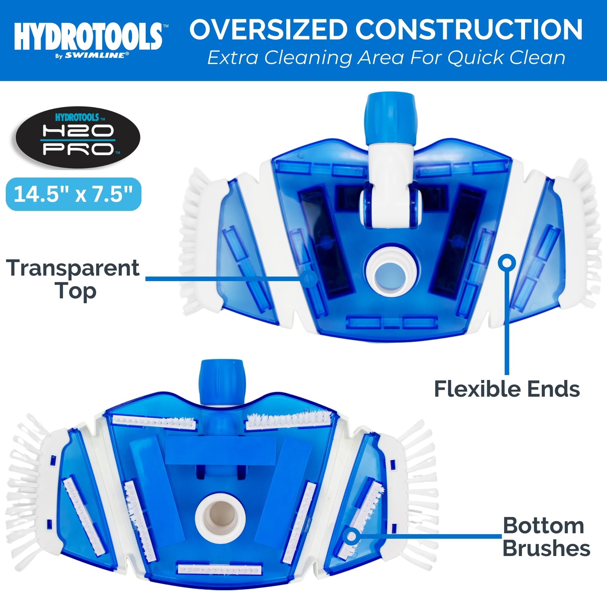 Swimline Pool Vacuum Head Butterfly Flex in pool water